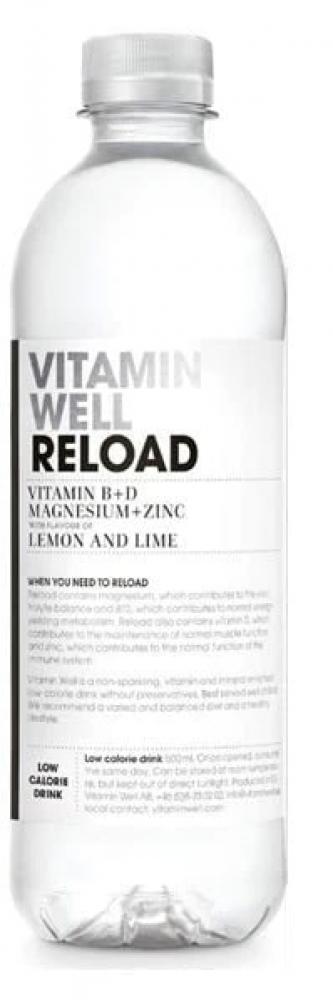 Vitamin Well Drink Reload Lemon and Lime 500ml nutrachamps magnesium zinc