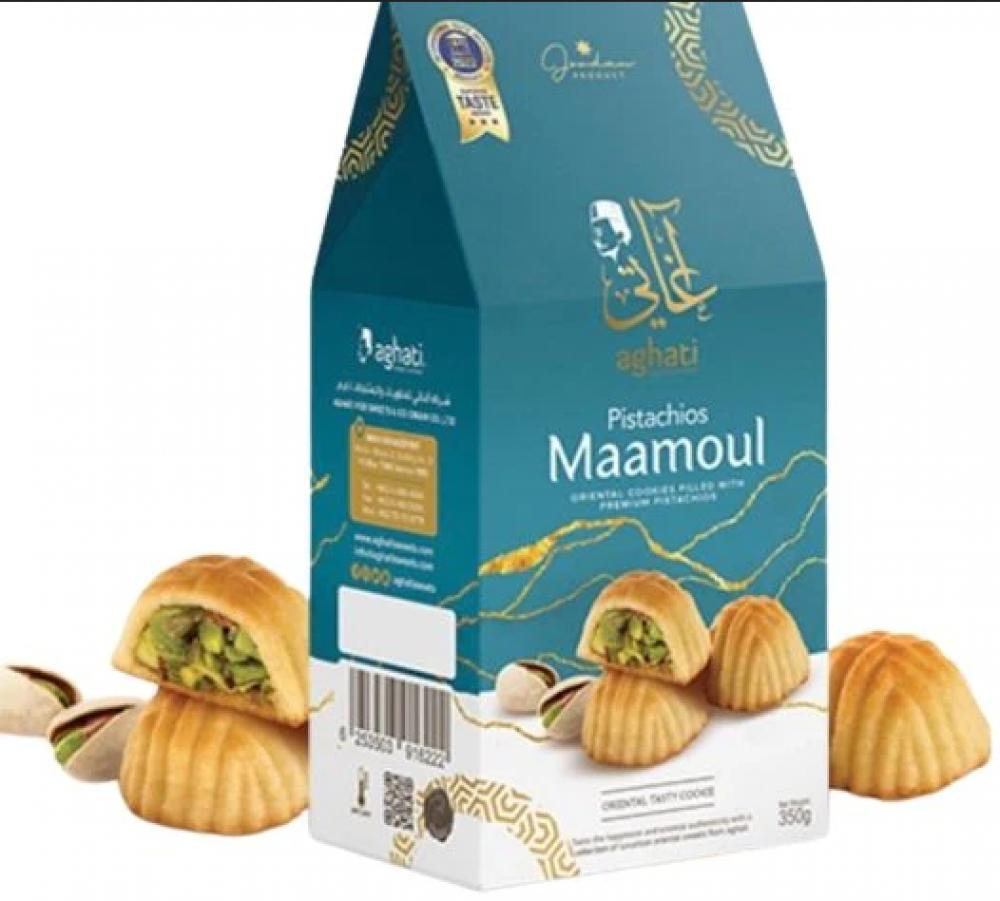 Aghati Maamoul Super Pistachio 350 g al sultan international sweets maamoul with ajwa 800 g