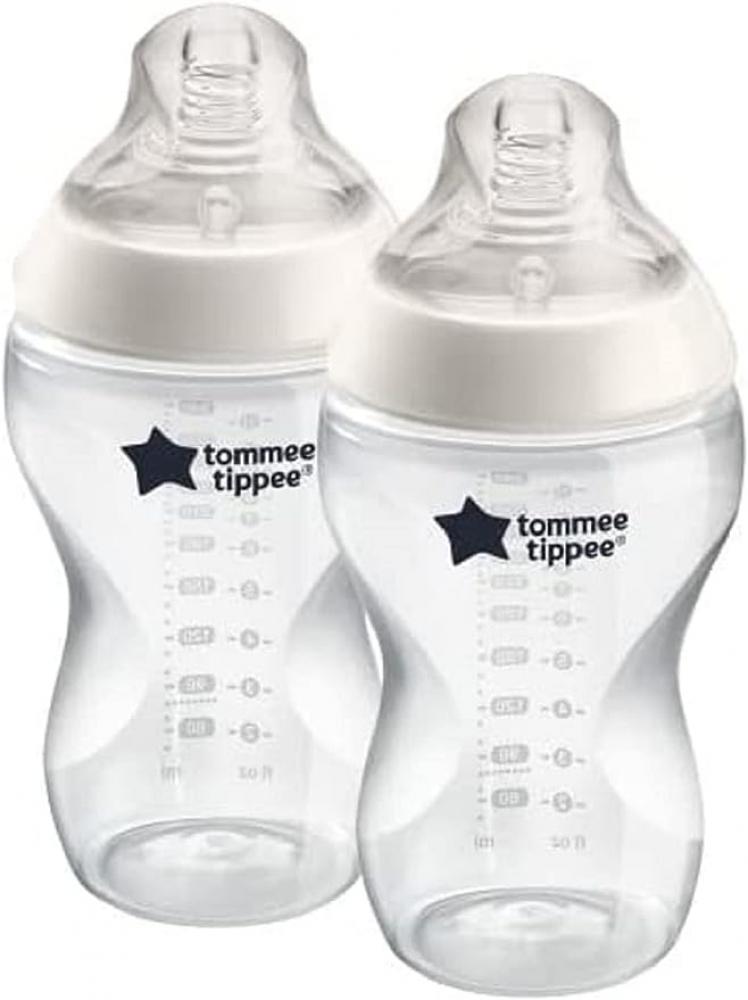 Tommee Tippee / Feeding bottle, Closer to nature, 340 ml, 2 pcs tommee tippee glass bottle clear closer to nature tt42243777 5 fl oz 150 ml