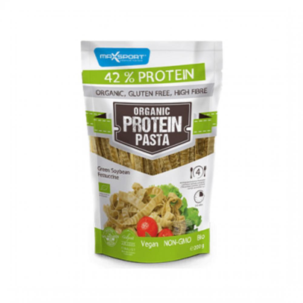 Max Sport / Organic pasta, Green soybean, Fettuccine, 200 g bombbar protein pasta fusilli 250g green buckwheat