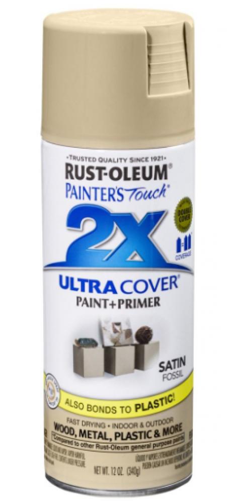 RustOleum PT 2X Ultra Cover Satin Fossil 12Oz binja wd 40 multi use product spray rust remover 330ml