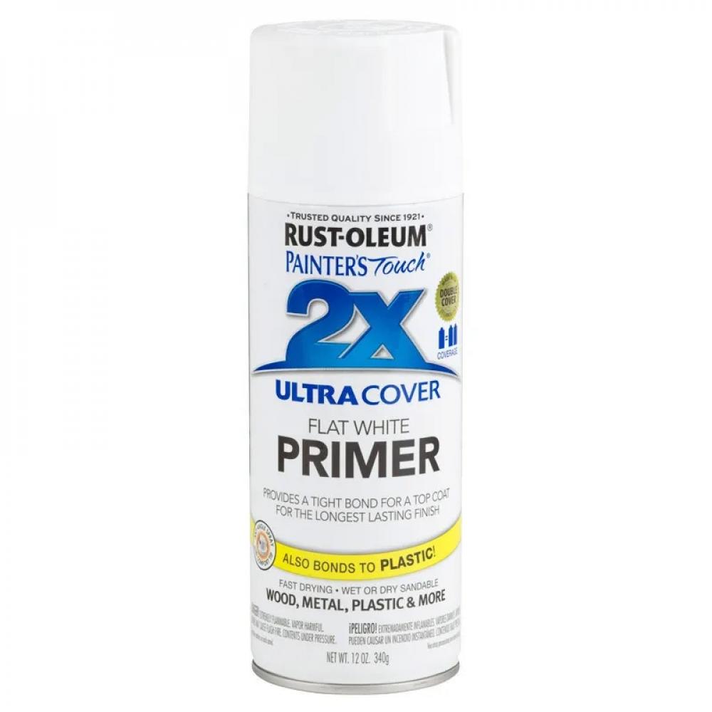 Rust-Oleum Ultra Cover 2X White Primer rust oleum painter s touch 2x semi gloss clear
