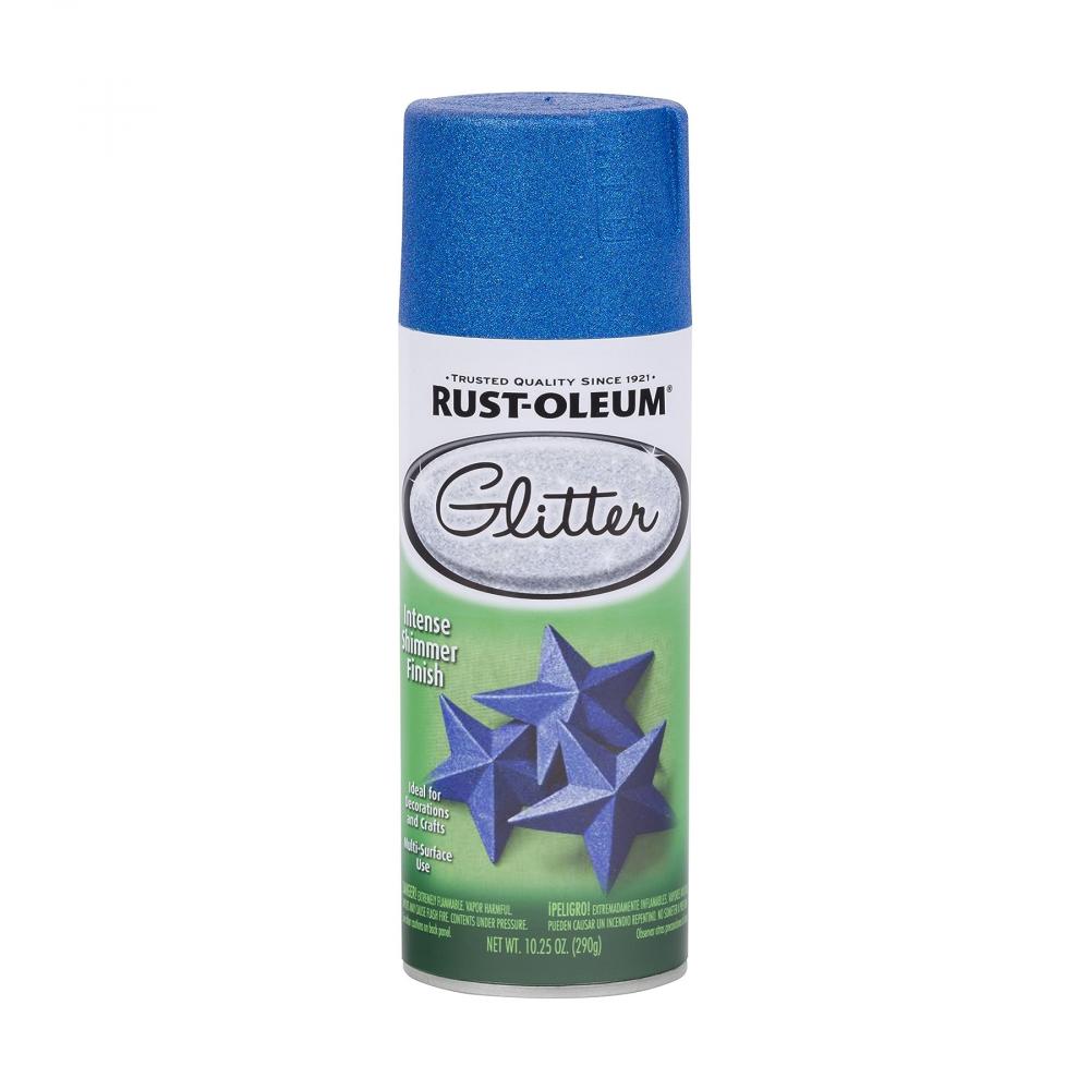 Rust-Oleum 10.25 Oz. Blue Glitter Spray rust oleum 12 oz aged grey chalk spray