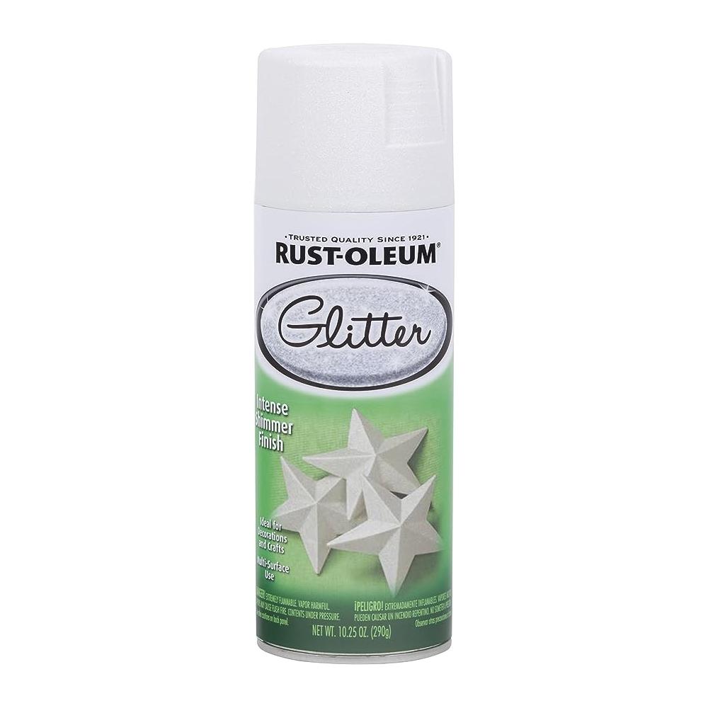 Rust-Oleum 10.25 Oz. White Glitter Spray rust oleum universal spray copper hammered 12 oz