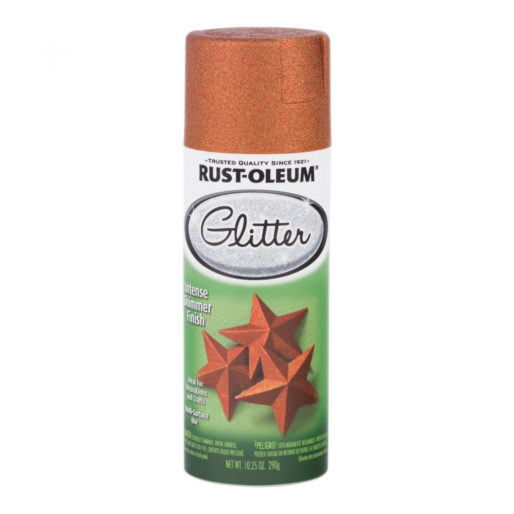 Rust-Oleum 10.25 Oz. Orange Glitter Spray rust oleum universal spray copper hammered 12 oz