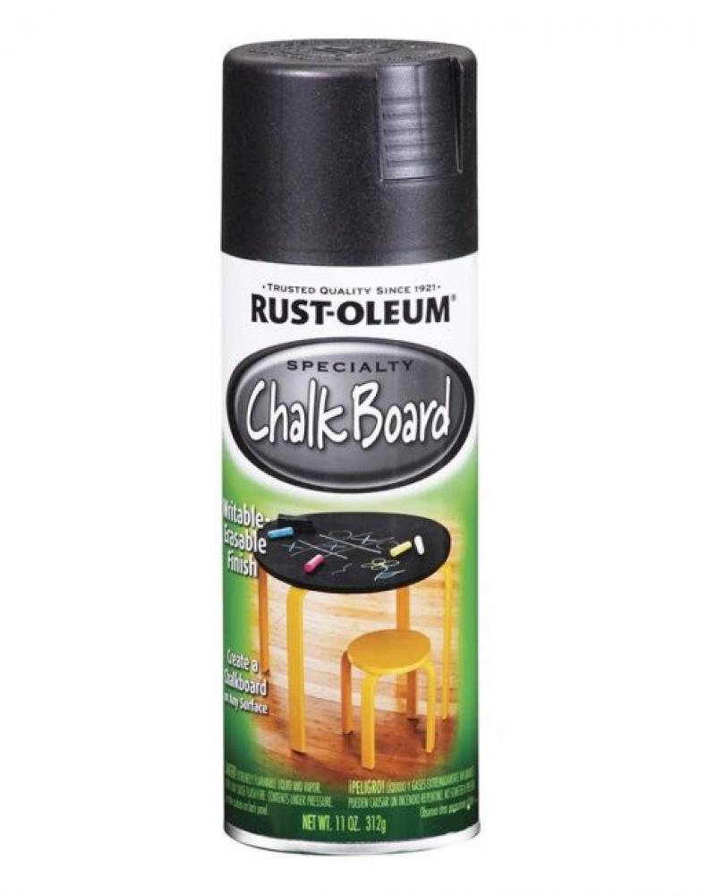 Rust-Oleum Spray Paint Flat Black Chalkboard rust oleum 30 oz pink chalked paint
