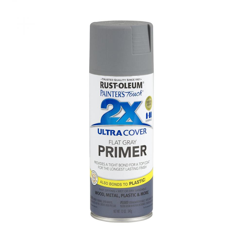 цена Rust-Oleum Painter's Touch 2X Flat Grey Primer 12 Oz.