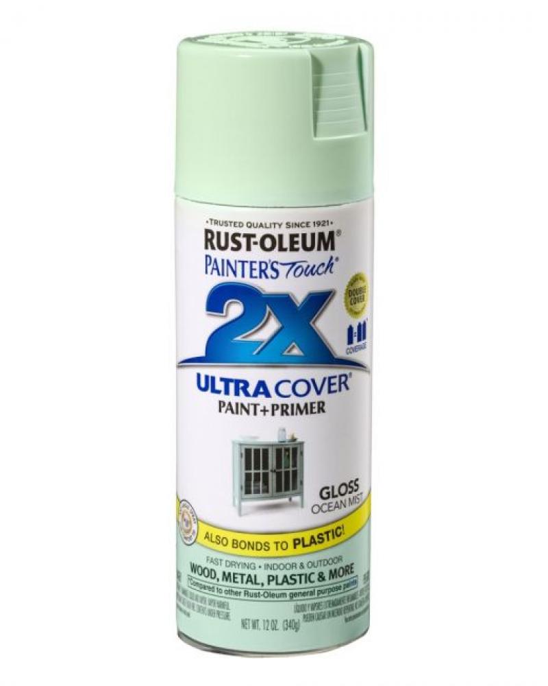 Rust-Oleum PT 2X Gloss Ocean Mist 12 Oz. rust oleum 2x marking spray paint safety red 15 oz