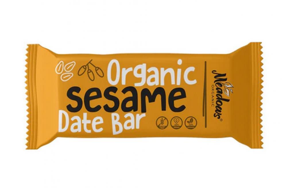 Meadows Sesame Organic Bar 40g meadows granola date bar 40 g