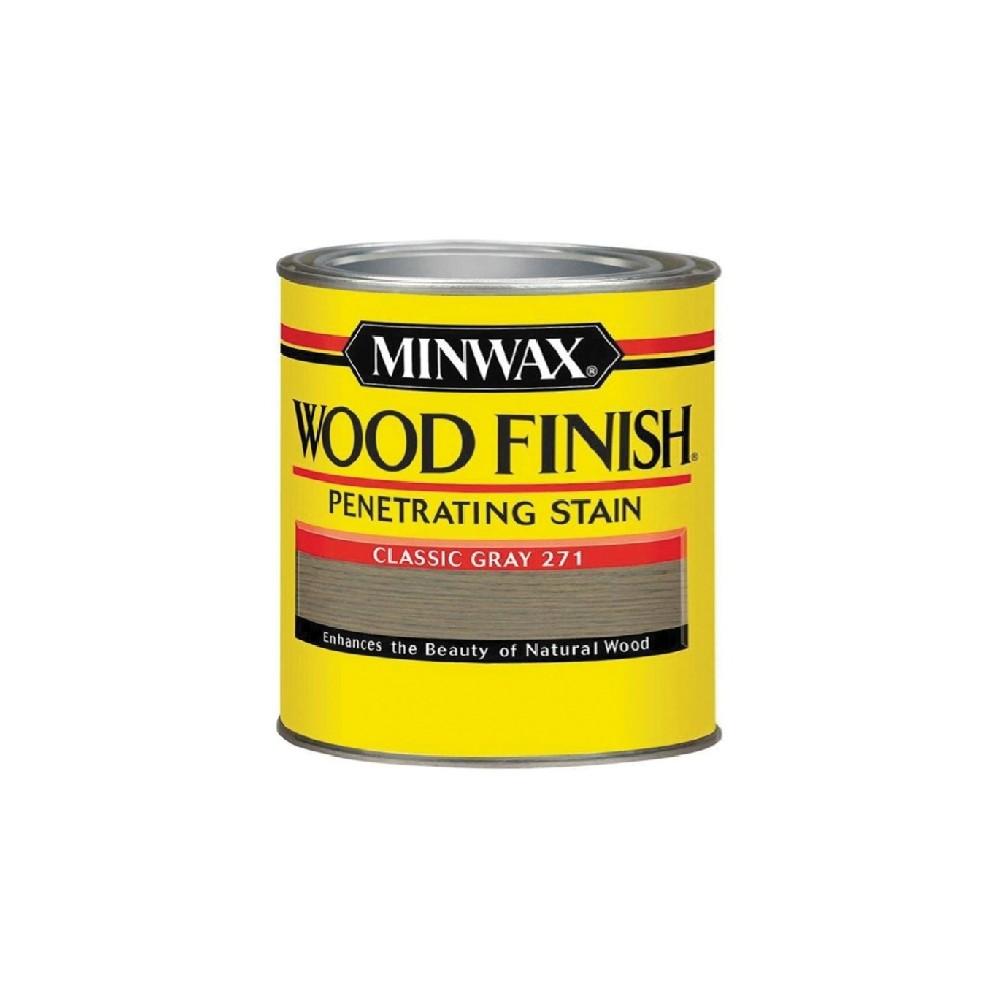 Minwax Penetrating Interior Wood Stain, Classic Grey, 1/2 pint minwax 1 2 pint interior wood gel stain antique maple