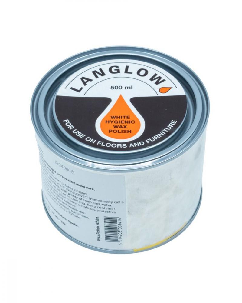Langlow Wax Polish, White, 500 ml weiman wood furniture cleaner polish 12 ounce aerosol protect clean polish wax your wood tables chairs cabinets