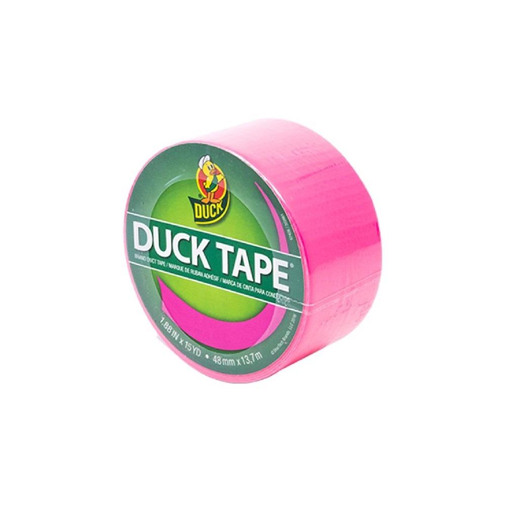 Shurtech 48 mm x 13.7 metre Pink Duct Tape flamingo crystal clear tape 3 4 inch 19mm x 25 yards transparent box of 8 rolls