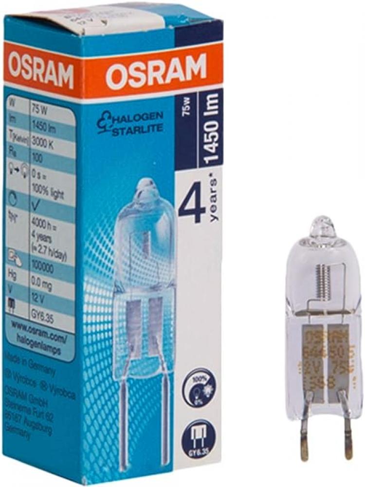 Osram / Capsule lamp, 12V, 75 W osram dichroic lamp 12 v 35 w