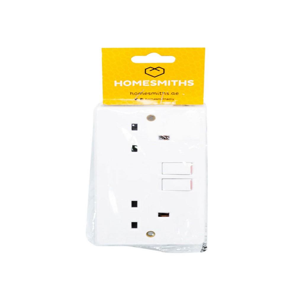 Tenby 13A Double Socket Outlet eu wall socket european standard power socket wall outlet 16a 86type germany standard wall charger pc panel kitchen plug sockets