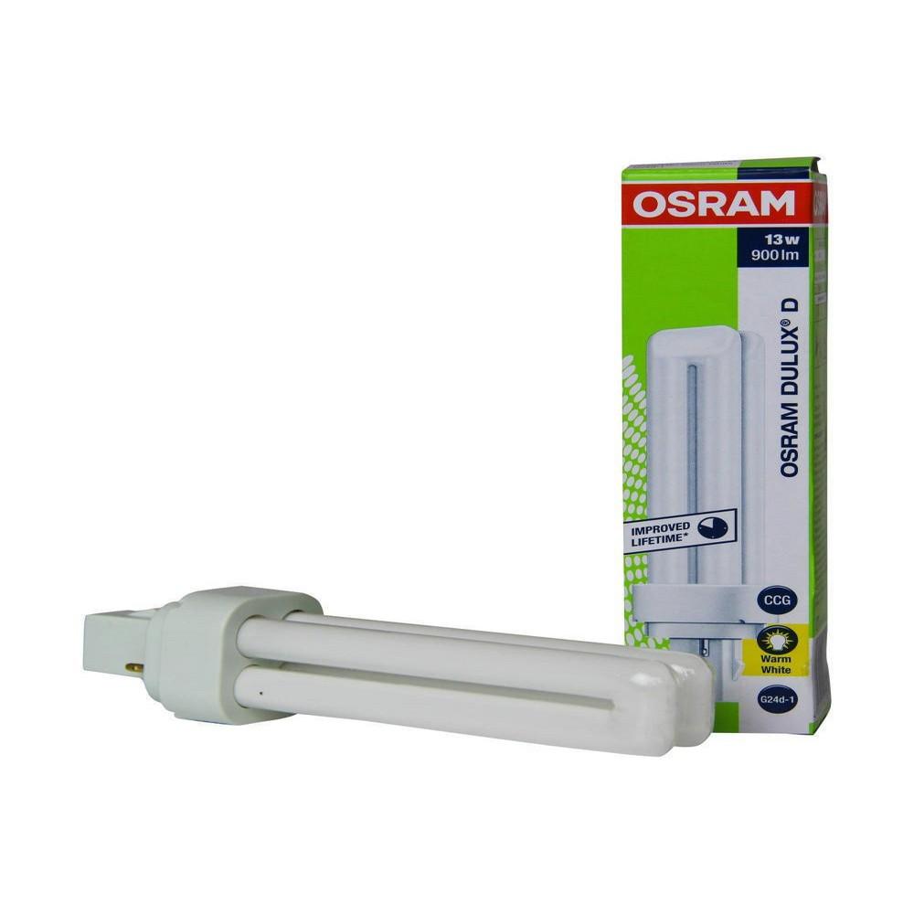 Osram / Cfl bulb, 13 W, 2 pin, Warm white osram capsule g9 lamp 20 watts