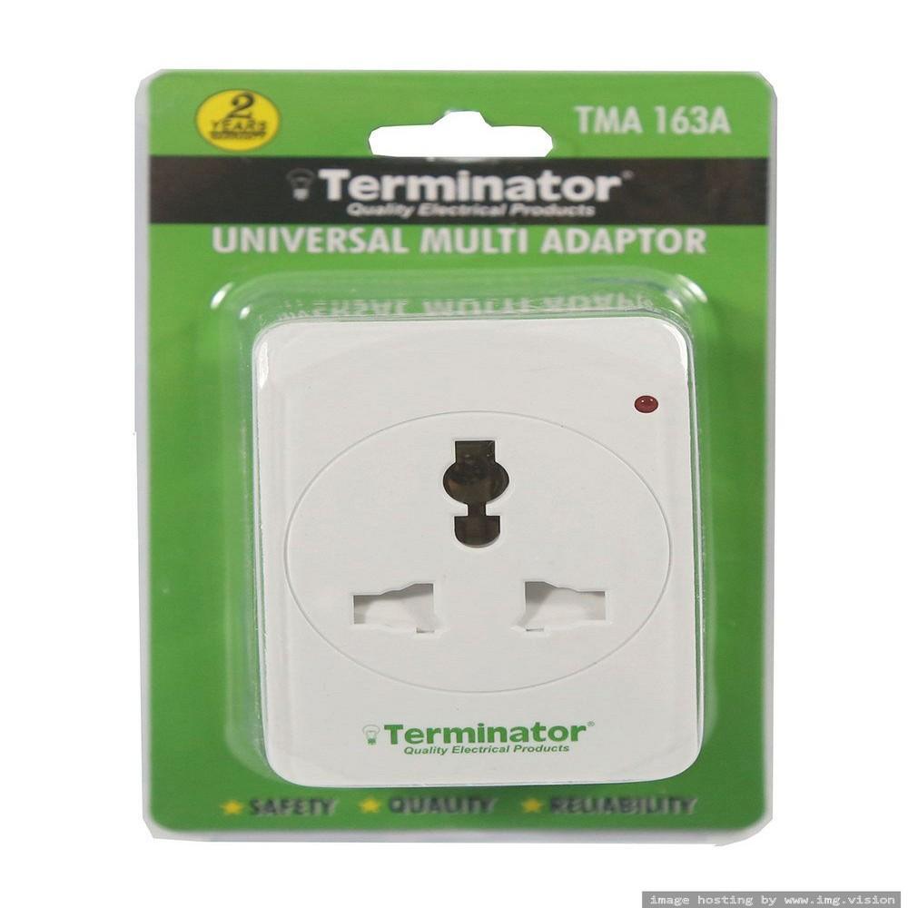 Terminator brand 3 Way Universal Multi Adaptor terminator multi travel adaptor