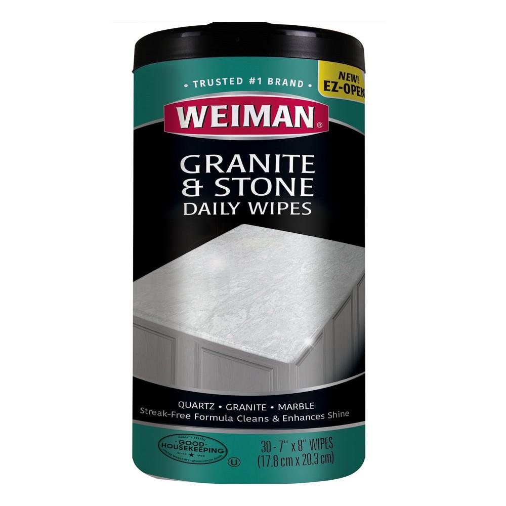 weiman 17 oz stainless steel cleaner and polish Weiman 30 Count Granite Wipes