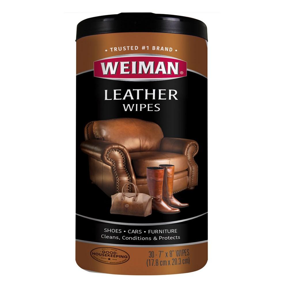 Weiman 30 Count Leather Wipes weiman 17 oz stainless steel cleaner and polish