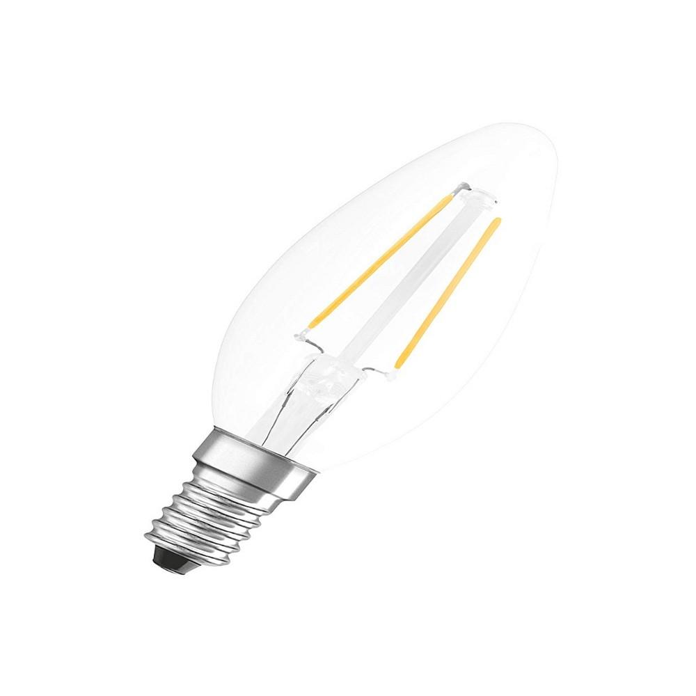 Osram Clear Filament LED Classic E14 4W Warm White 6pcs lot e14 e27 retro led spiral filament light bulb 4w warm yellow 220v c35 a60 t45 st64 t185 t225 g80 g95 vintage edison lamp