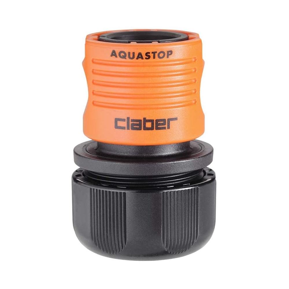 Claber Coupling With Stop 0.75 3pcs 1 2inch 3 4inch garden water hose pipe fitting quick tap connector adaptor