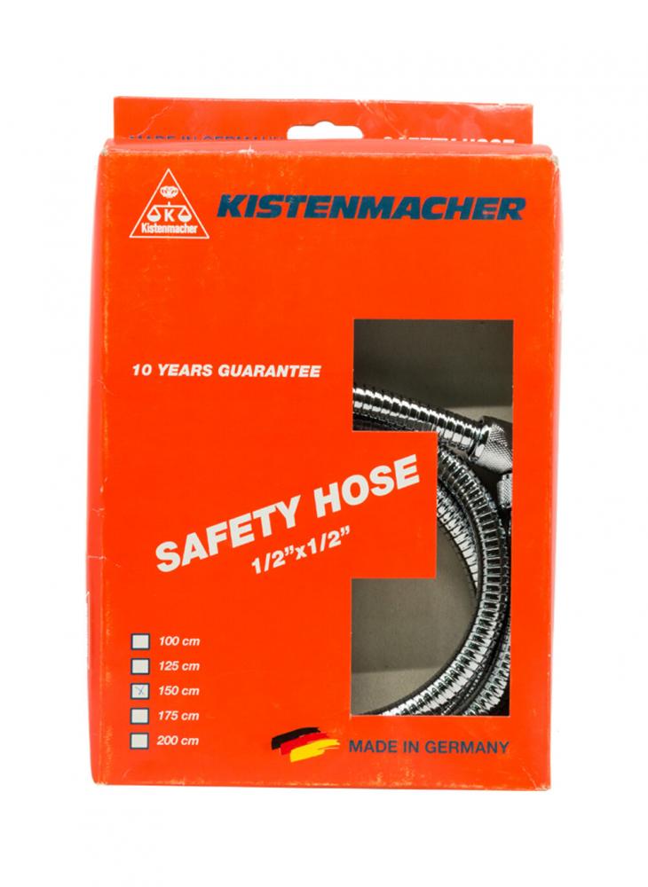 Kistenmacher Safety Hose 150 cm 1 4 3 81 2 3 41 male bspt 8 10 12 14 15 16 20 25 32mm 90 degree elbow 304 stainless steel hose tail barb threaded connector