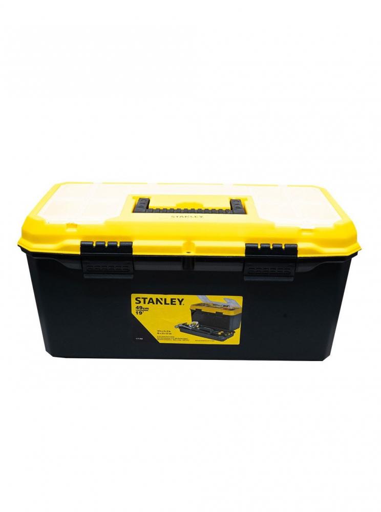 Stanley 19 Tool Box quality multifunction carpenter tool case electrician plumber tools box professional organizer werkzeugkoffer tools packaging