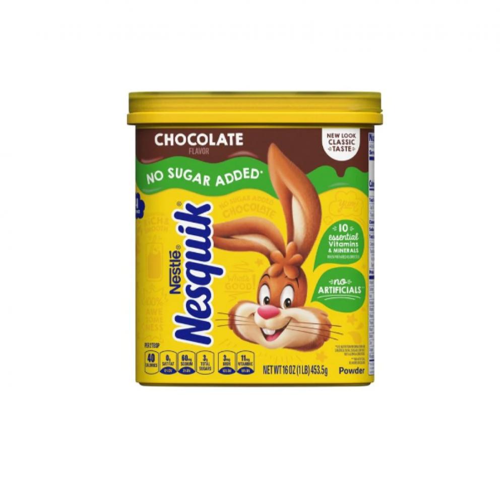 Nesquik Chocolate Powder No added Sugar 453.5 g