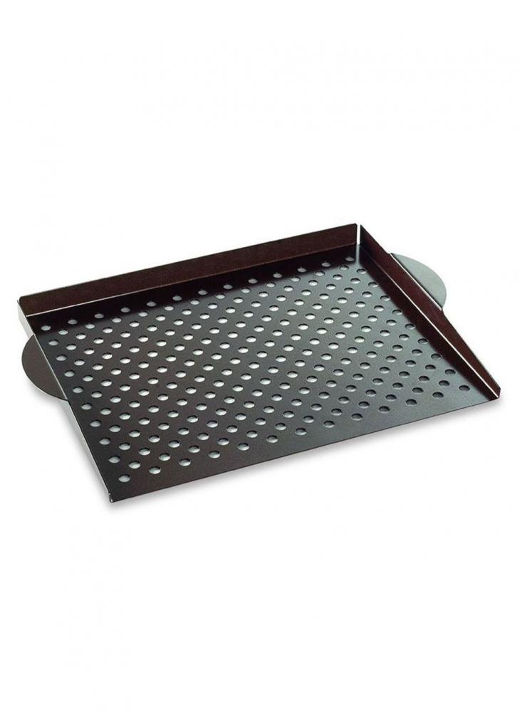 Nordic Grill Topper, Brown 3 tier metal mesh document tray black