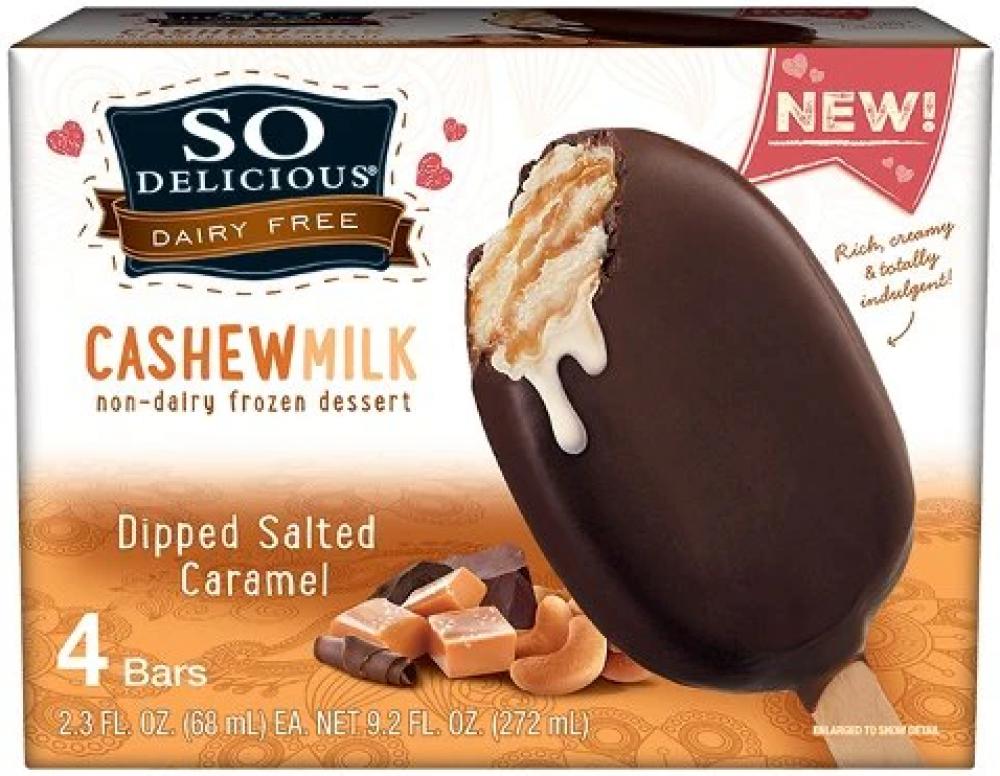 So Delicious Dairy Free Dipped Salted Caramel Frozen Dessert 272 ml