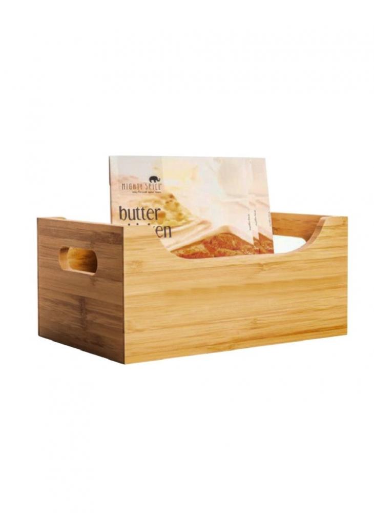 Little Storage Co Small Bamboo Tub 22 x 15 x 10 cm