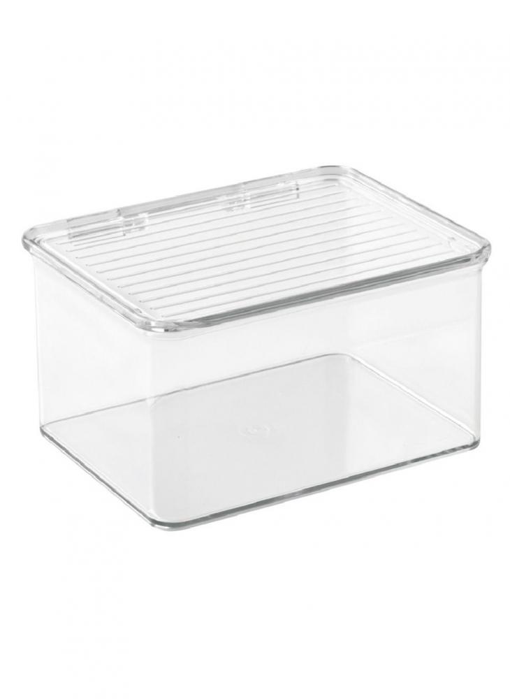 Interdesign Kitchen Binz Stackable Box 5.5 X 6.6 X 3.7 inch Clear цена и фото