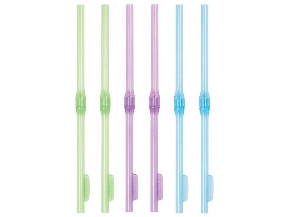 Sistema Reusable Drinking Straws 6 Pieces 25pcs pink blue disposable paper straws mixed drinking straw for kids birthday wedding decoration baby shower party supplies
