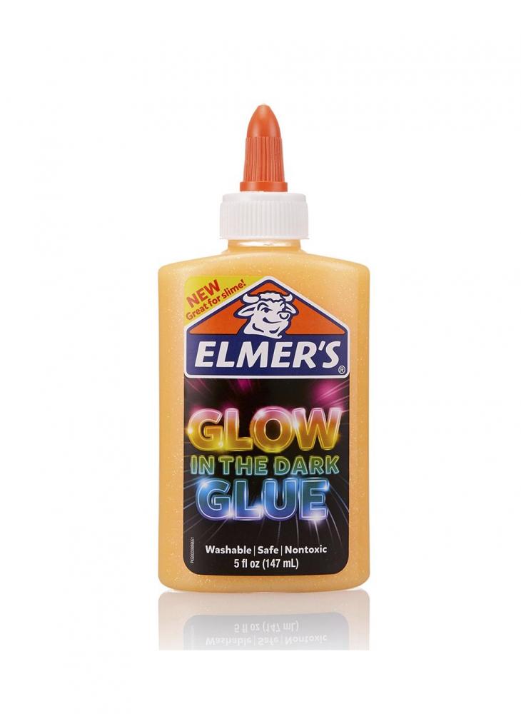 Elmerʼs Glow in The Dark Glue, Orange, 5 Oz. eye contour contact lens remover plastic plating contact lens tool easy wear removal portable lens remover clean hands contact