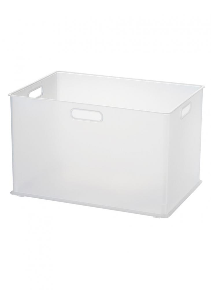 Pearl Life Large Storage Bin Translucent homesmiths 5 liter clear bin with chrome handles
