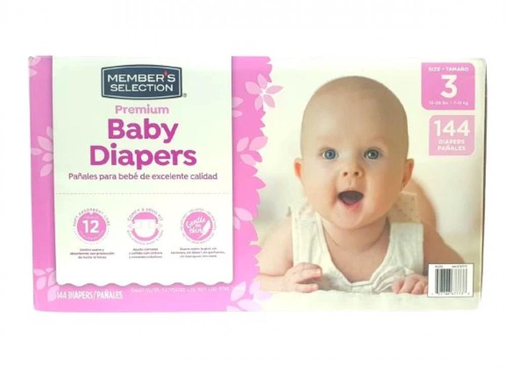 Members Selection Premium Ba Diapers Size 3 (144 Pcs)
