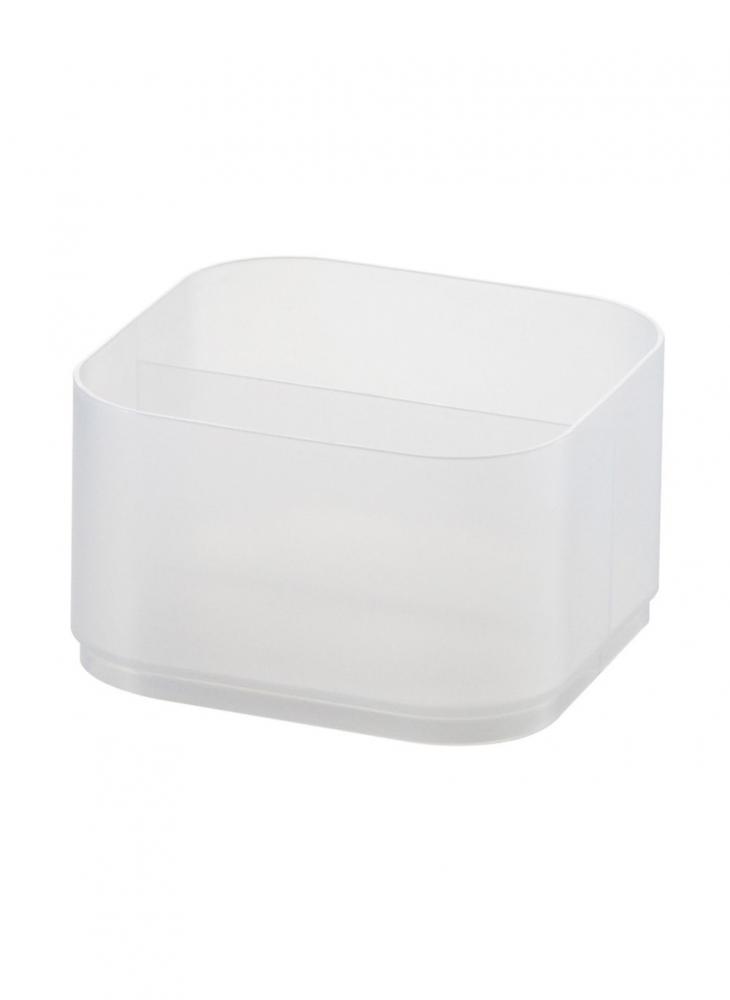 pearl life mini lidded shallow storage bin with dividers Pearl Life Short Divided Insert Translucent