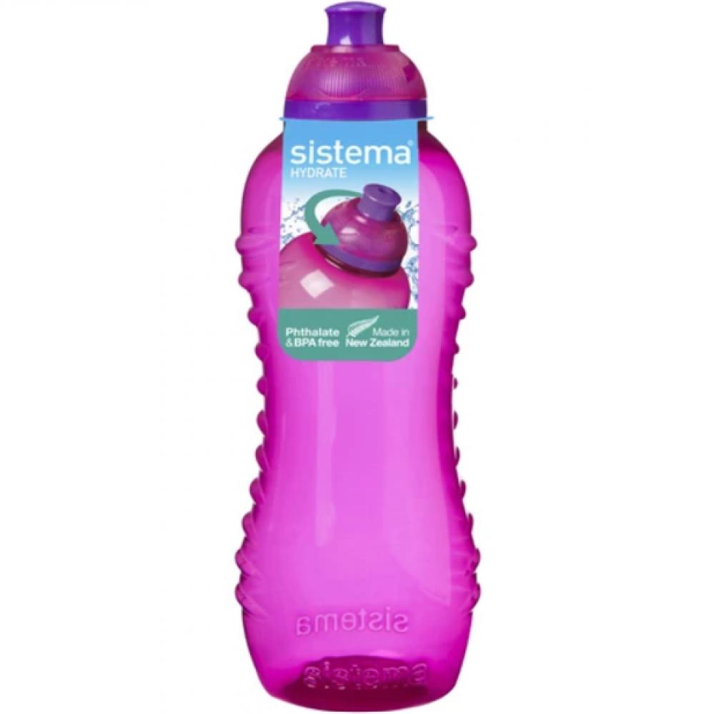цена Sistema 460ml Squeeze Bottle Pink