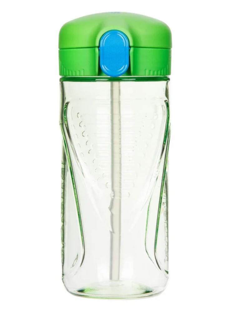 Sistema 520ML Tritan Quick Flip Bottle Green ins cute strawberry cup with straw creative clear plastic water bottles for kids girl student portable cold drink water cups new