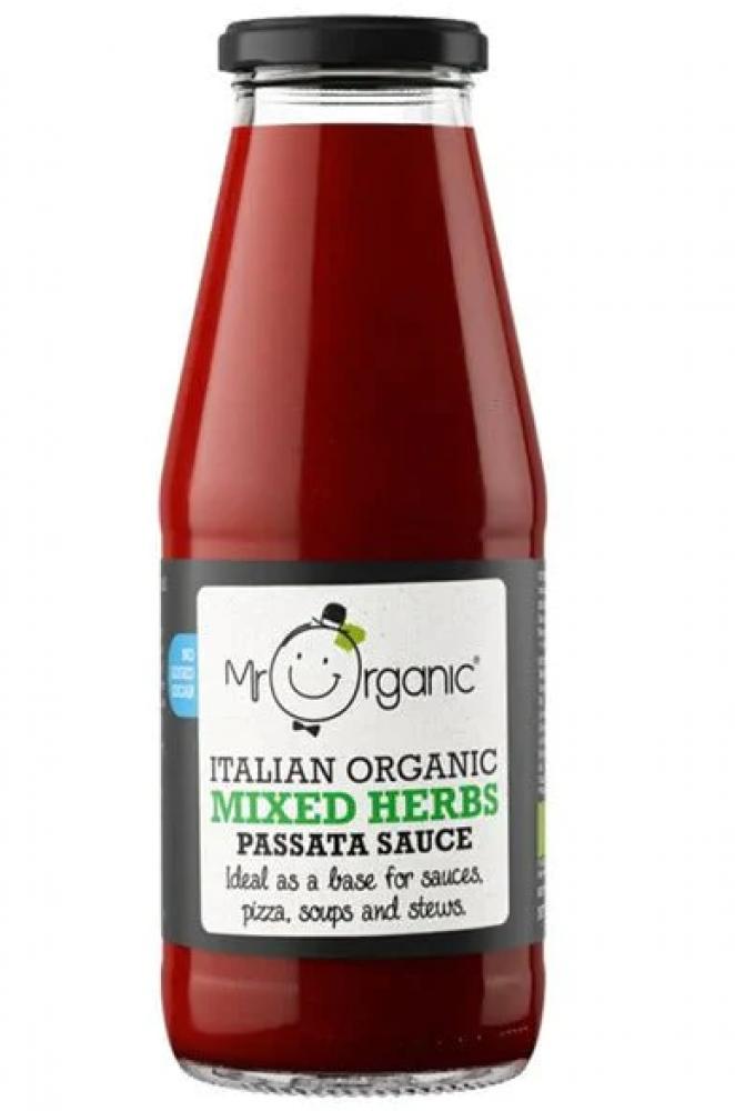 Mr Organic Mixed Herbs Passata Sauce 400g mr organic baked beans 400g