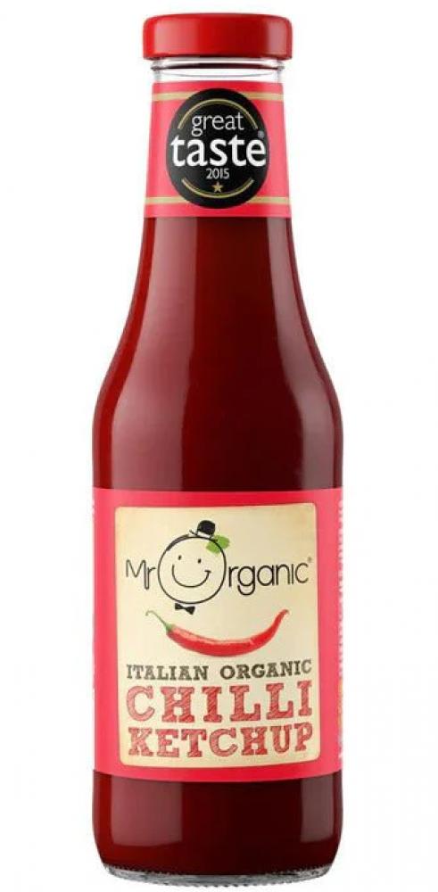 Mr Organic Chilli Ketchup 480g sicam crushed tomatoes with garlic 400 g