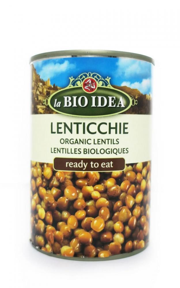 La Bio Idea Lentils Tins LBI la bio idea organic chopped tomato basilico 400g