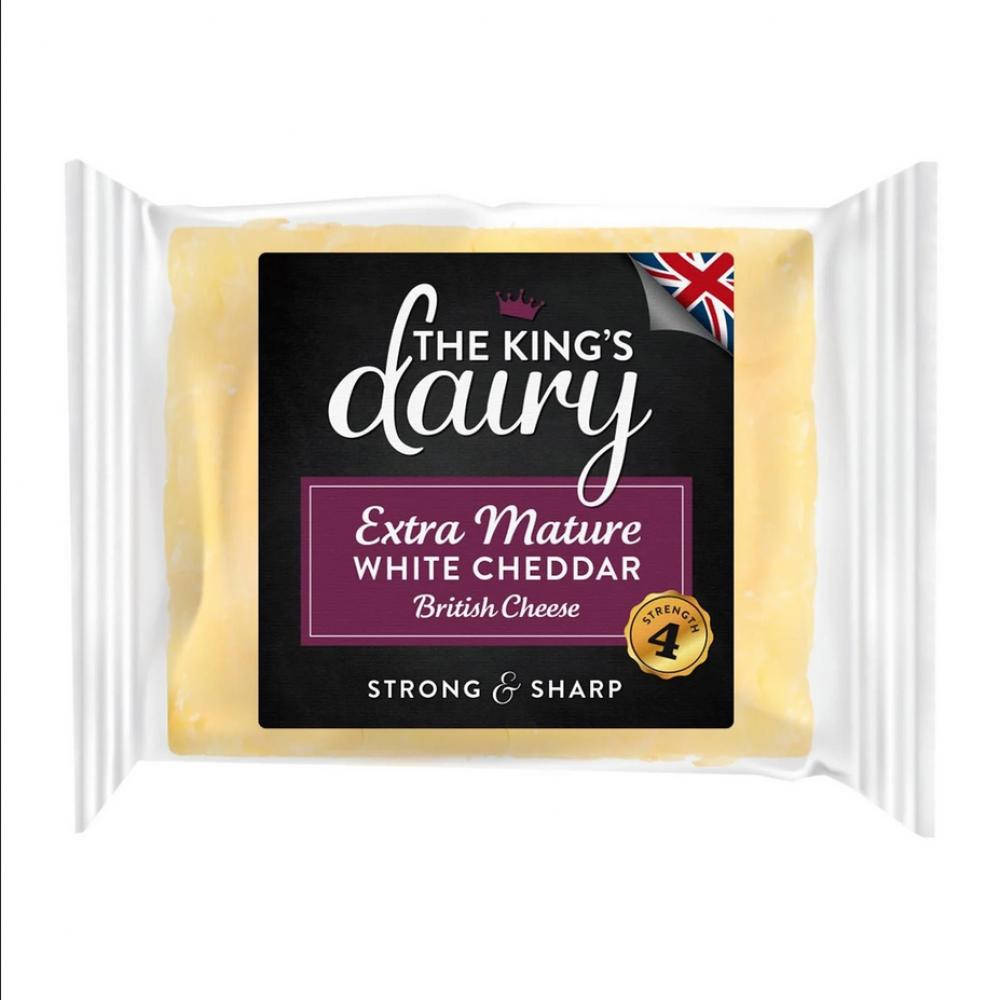 The Kings Dairy Extra Mature White Cheddar Cheese 200g