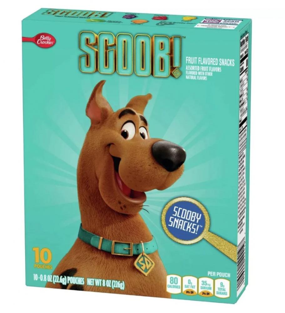 Betty Crocker Scoo Doo Fruit Snacks assorted Fruit 226g red apple green pear a book of colors