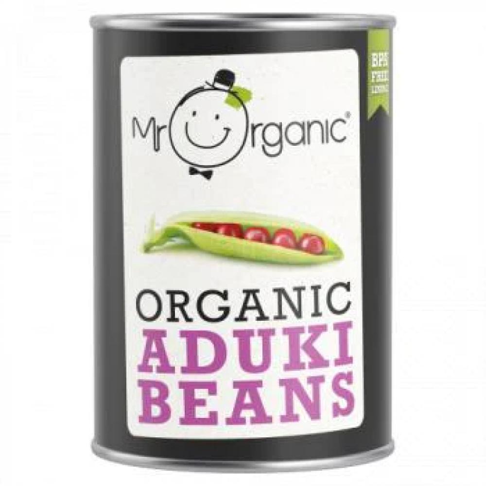 Mr. Organic Aduki Beans 400G mr organic baked beans 400g