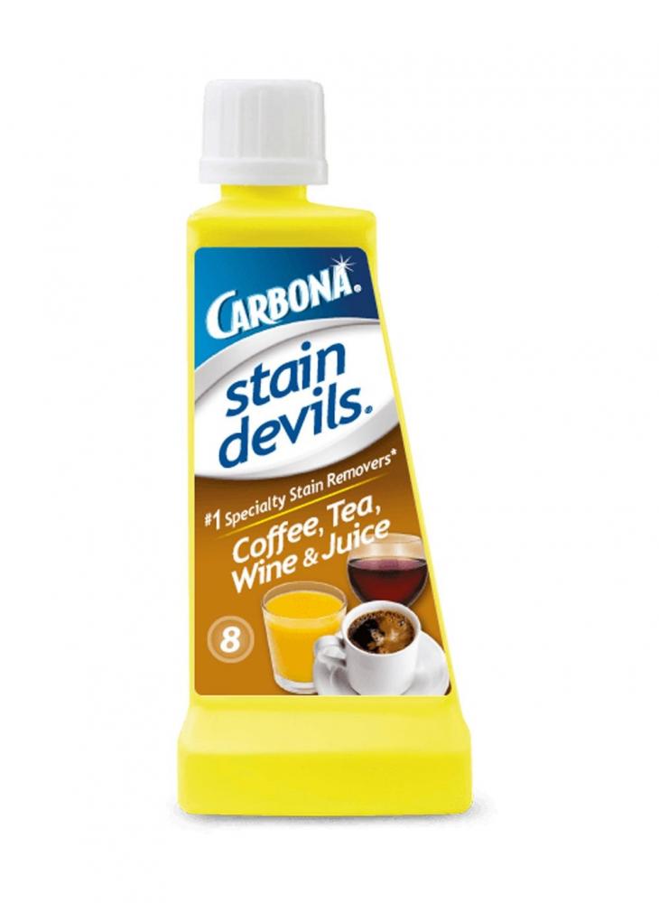 Carbona 1.7 oz Stain Devils Coffee, Tea, Wine Juice Remover vanish laundry stain remover crystal white liquid for white clothes 35 2 fl oz 1 l