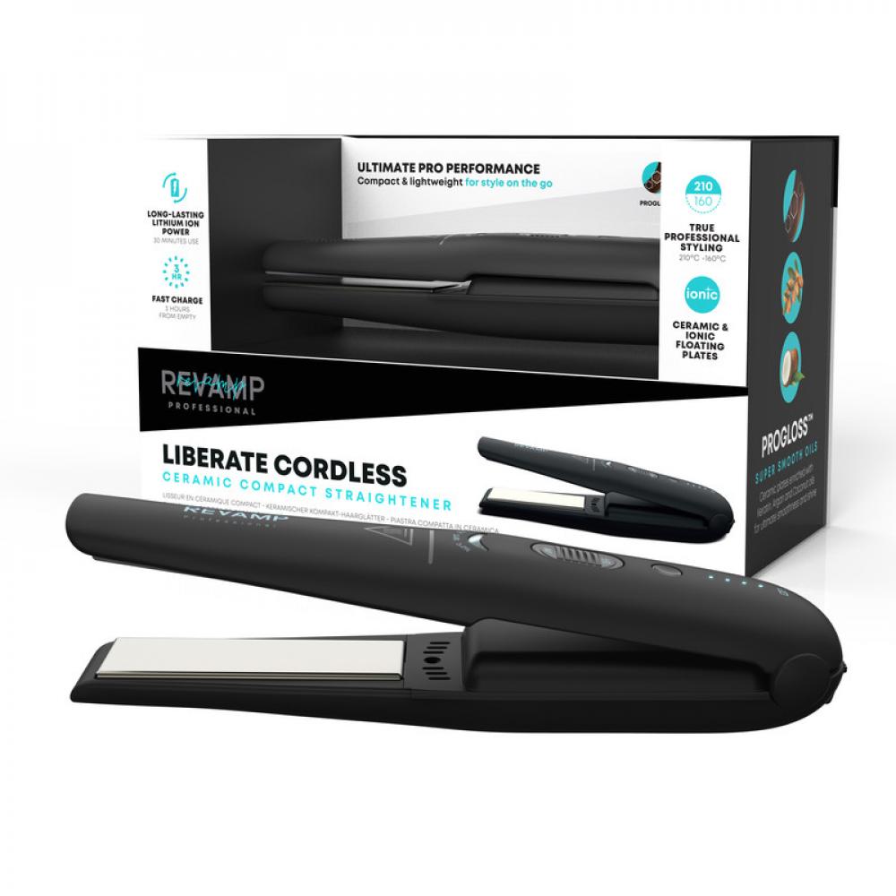 REVAMP Progloss Liberate Cordless Compact Straightener revamp progloss 5500 professional hair dryer