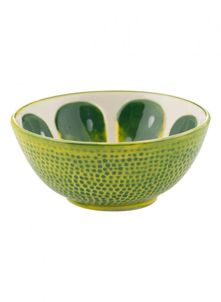 Typhoon World Foods Lime Bowl ceramic tableware creative poker snacks dessert nuts dried fruit plate fruit tray household easy clean separated dessert bowl