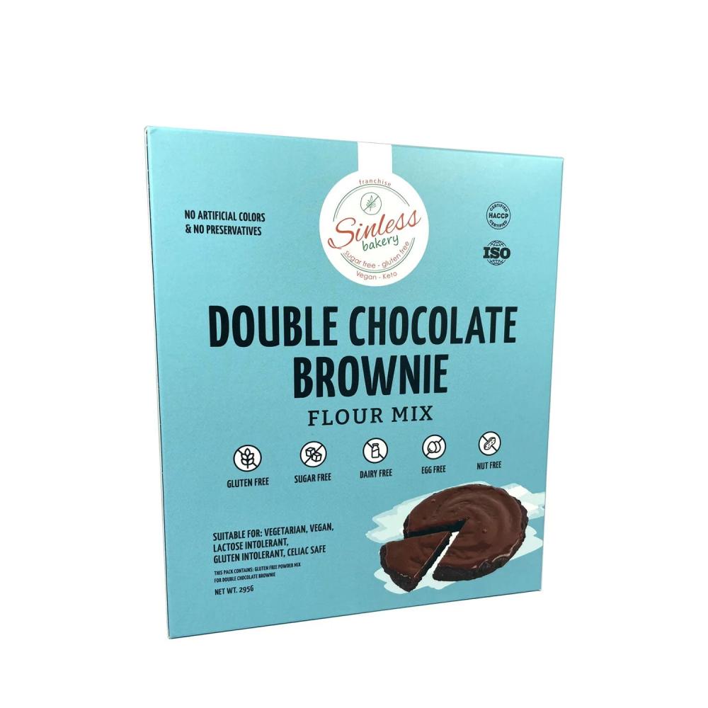 Double Chocolate Brownie Flour Mix 295g maxler eu golden bar 60 г коробка 12шт double chocolate flavor
