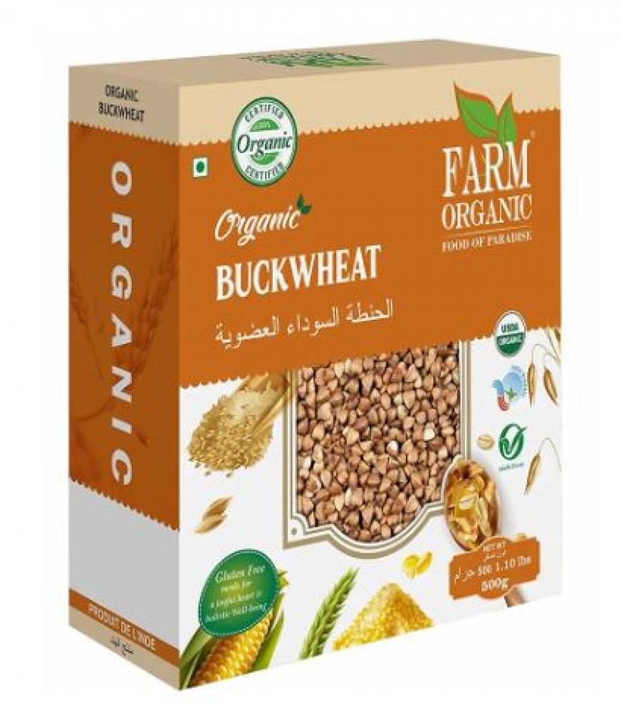 Farm Organic Gluten Free Buckwheat Whole Hulled with Skin 500g