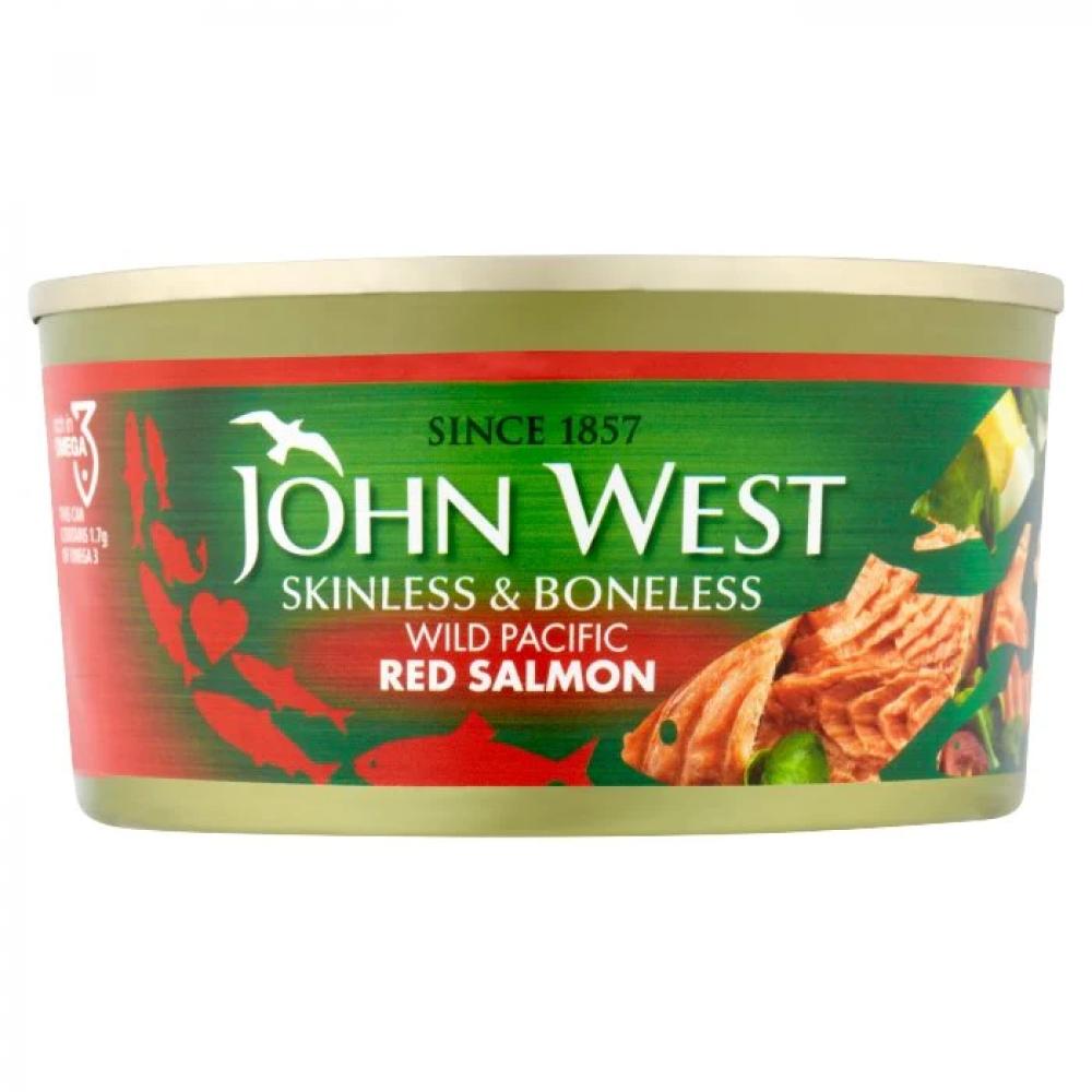 John West Red Salmon Skinless Boneless 170G crown prince natural pacific pink salmon skinless